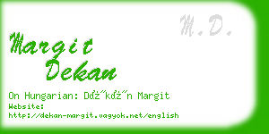 margit dekan business card